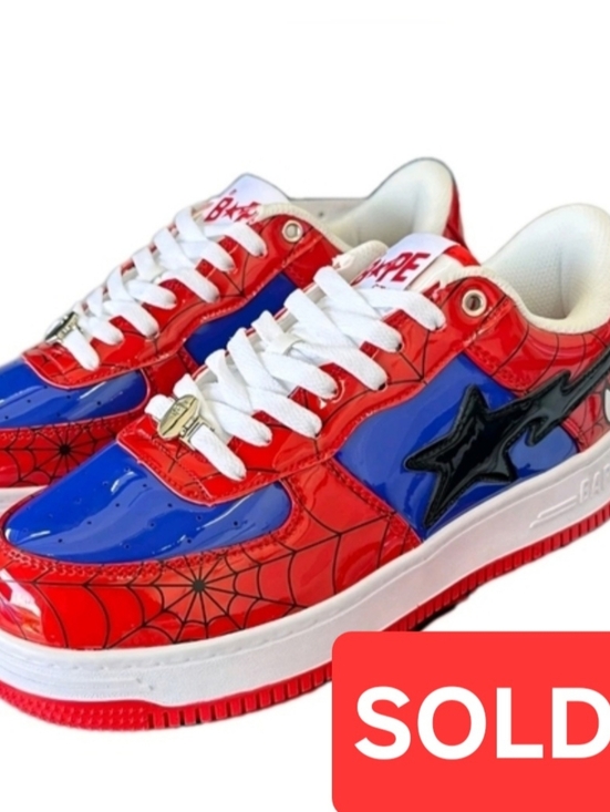 Bape Other - A BATHING APE x Marvel Comics Bape Sta Low 'Spider-Man' US Men's Size 9
